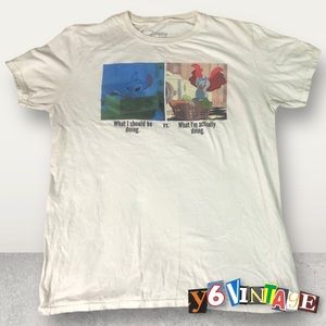 (❌SOLD ON DEPOP)Small White Disney Lilo And Stitch  Tee Shirt